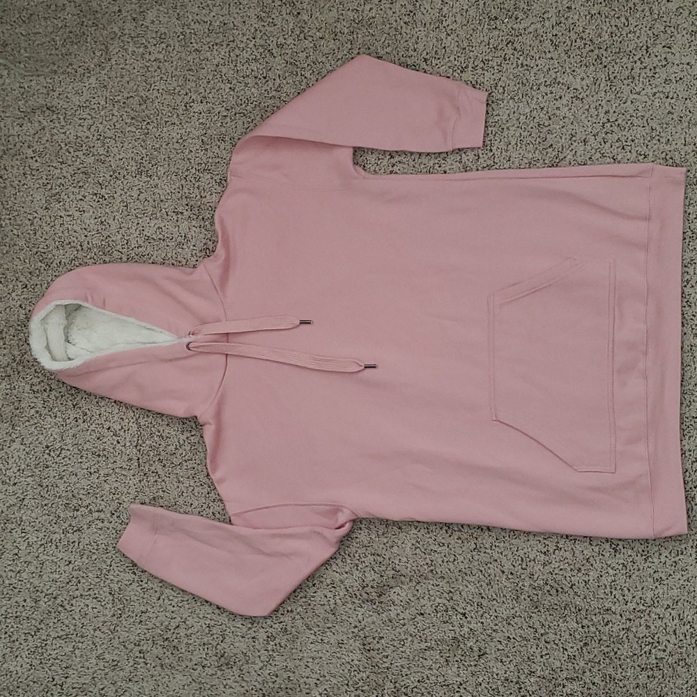 NWOT No Boundaries Sherpa Hoodie Long Oversized Sweatshirt